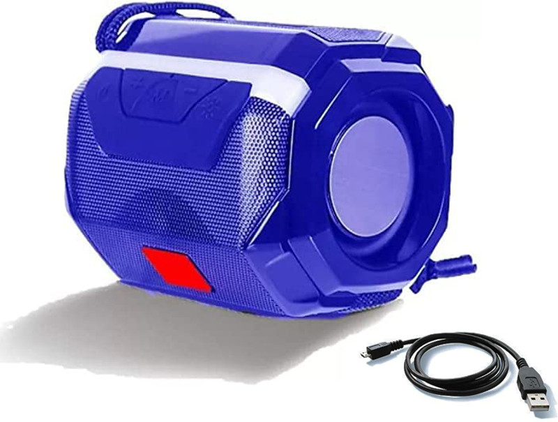 Deeshora Wireless Bluetooth Speaker with Built-in Mic Handsfree TF Card Colorful LIGHTS 5 W Bluetooth Speaker(Blue, Stereo Channel)