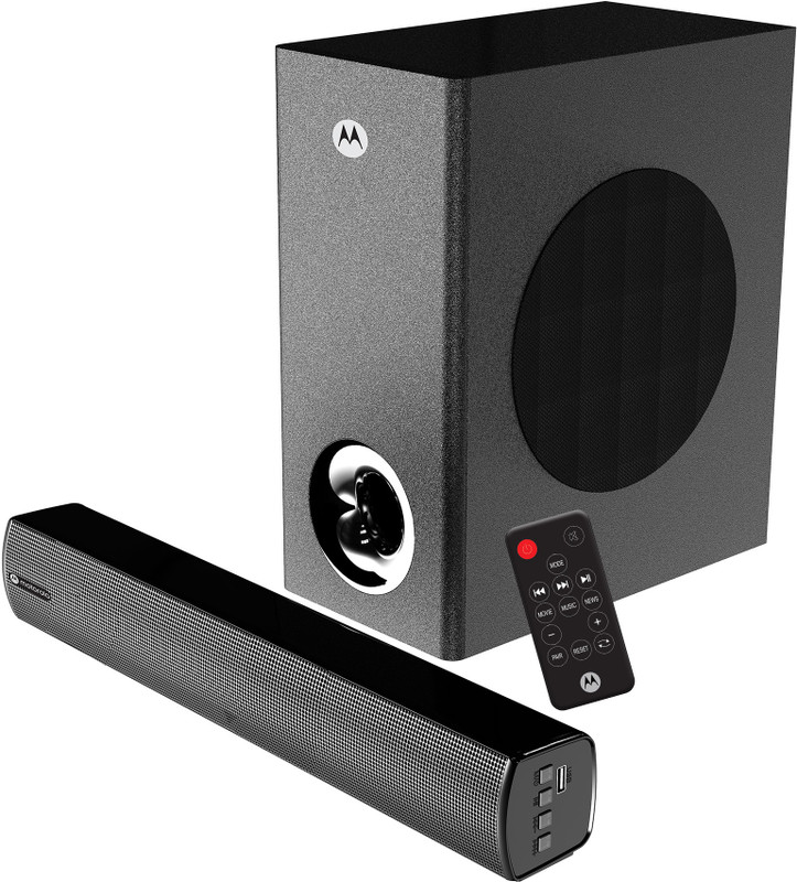 MOTOROLA AmphisoundX Vibe 50 W Bluetooth Soundbar(Black, 2.1 Channel)