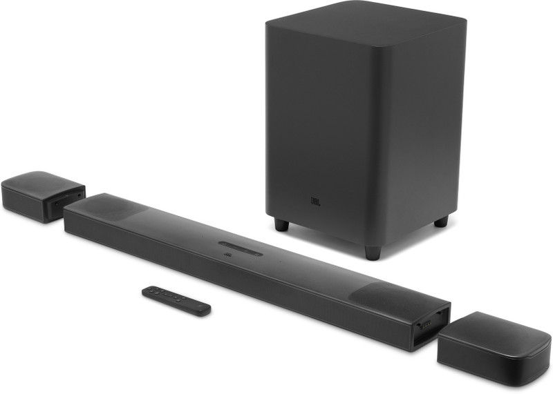 JBL Bar 9.1 Dolby Atmos With Wireless Subwoofer and Wi-Fi Connect 820 W Bluetooth Soundbar(Black, Stereo Channel)