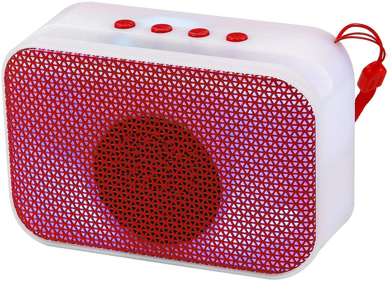 POZUB Bluetooth Multimedia Speaker Portable Bluetooth Sound Box Outdoor Music Speaker 10 W Bluetooth Party Speaker(Red, 5.1 Channel)