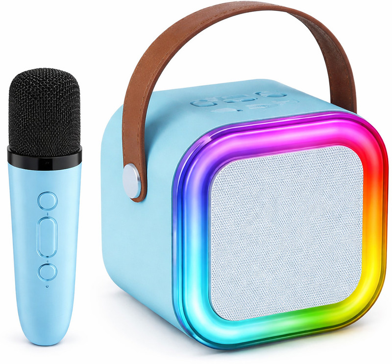 DigiMetrix Best Gift for Kids – Karaoke Bluetooth Speaker with Microphone(Multicolor)
