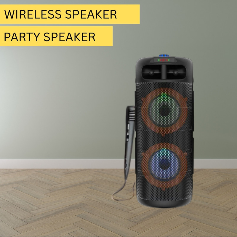 YAROH Paris (WIRELESS BLUETOOTH PARTY SPEAKER) HD Quality Sound With Wired MicG110 40 W Bluetooth Party Speaker(Multicolor, 4.1 Channel)