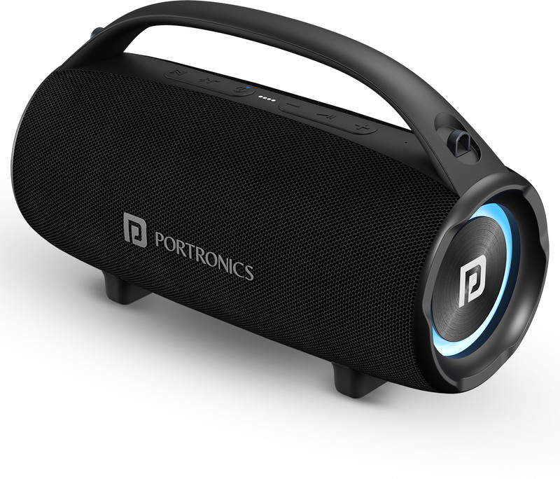 Portronics Thunder 2.0 60W Bluetooth Party Speaker,Passive Radiator,6Hr Playtime,EQ Mode 60 W Bluetooth Speaker(Black, 2.0 Channel)