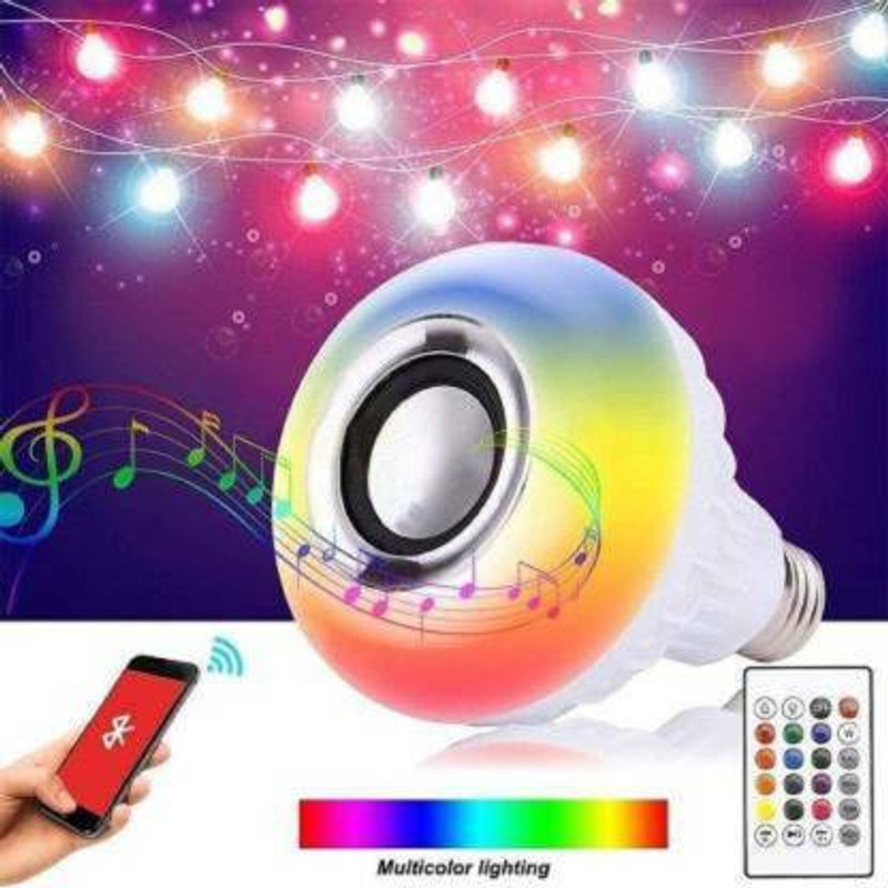 Inext LED MUSIC BLUETOOTH BULB Speaker Mod(Compatible only with ADAPTER)