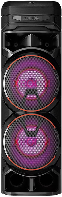 LG XBOOM RNC9, Powerful sound, Deep Bass, Mic & Guitar input karaoke Bluetooth Party Speaker(Black, 2.0 Channel)
