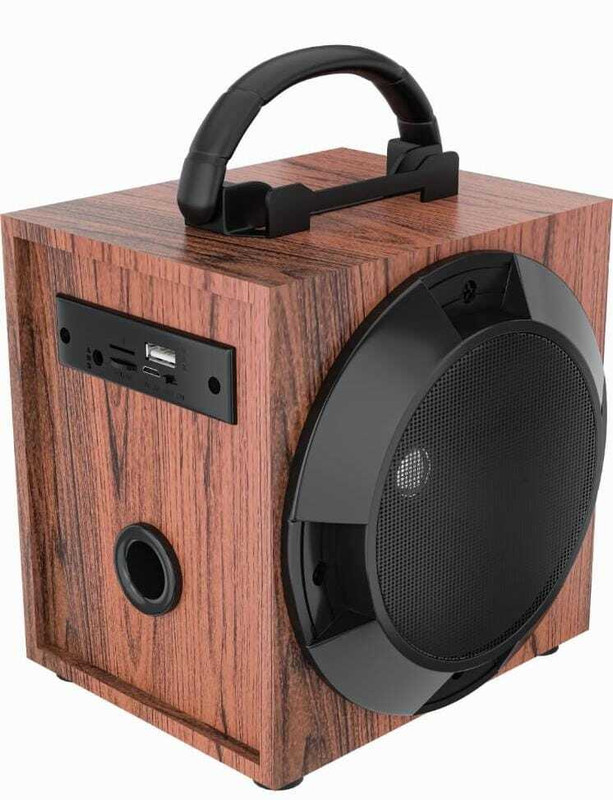 sykz SBT-917 PROJECTER SERIES BLUETOOTH SPEAKER 200 W Bluetooth Party Speaker(Beige, Stereo Channel)