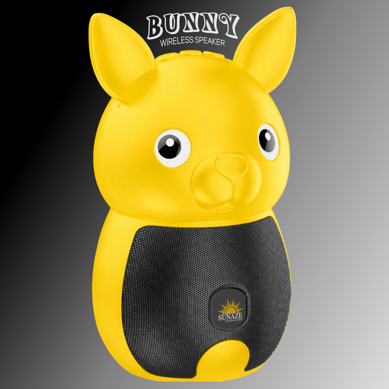 Pick Ur Needs Rechargeable Bunny Bluetooth Wireless Speaker with TWS, FM Radio, USB & TF Card(Red)