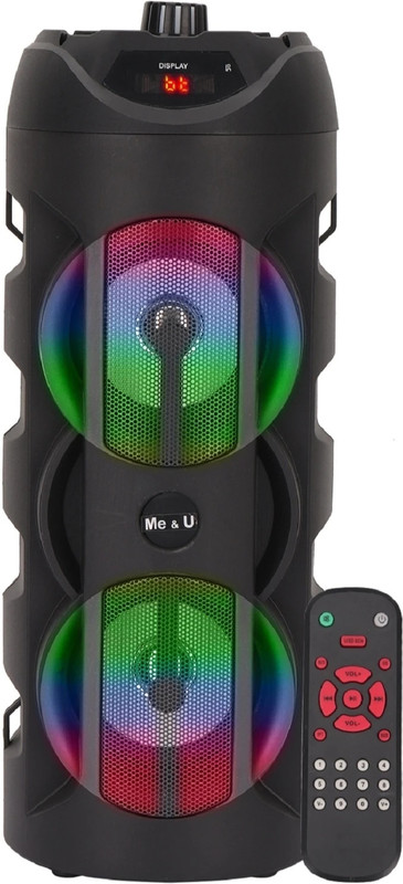 ME&U BOOM BOX UP TO 12hours TWS FM USB AUX BLUETOOTH RGB LIGHT 40 W Bluetooth Party Speaker(Black, 2.0 Channel)