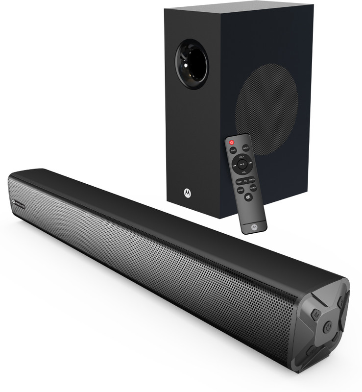 MOTOROLA AmphisoundX Vibe 80 W Bluetooth Soundbar(Black, 2.1 Channel)