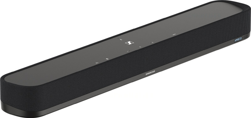 Sennheiser AMBEO Soundbar Mini with 3D audio, 250W power,Dolby Atmos, Alexa,Bluetooth/Wi-Fi 250 W Bluetooth Soundbar(Black, 7.1.4 Channel)