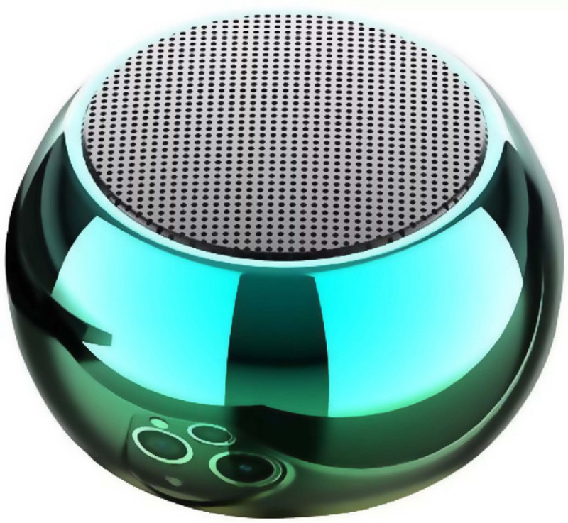 CHHOKRA Mini Boost Bluetooth Wireless Speaker with Google, Alexa & Siri Assistant Smart Speaker(GREEN METAL)