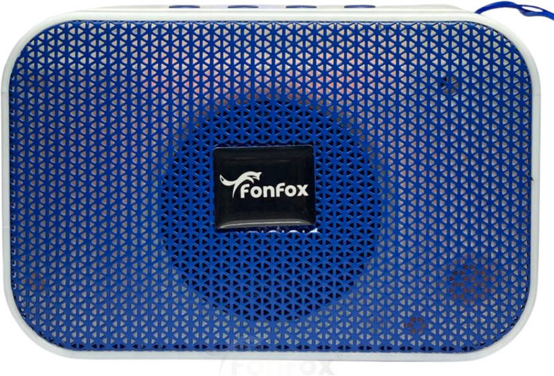 fonfox BoomBit Portable Bluetooth Speaker | Powerful Sound & Deep Bass | with Siri Assistant Smart Speaker(White)