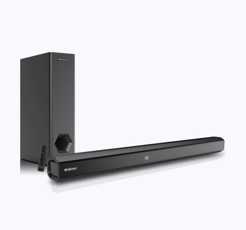 ZEBRONICS zeb-jukebar 3901 40 W Bluetooth Soundbar (Black, 2.1 Channel)