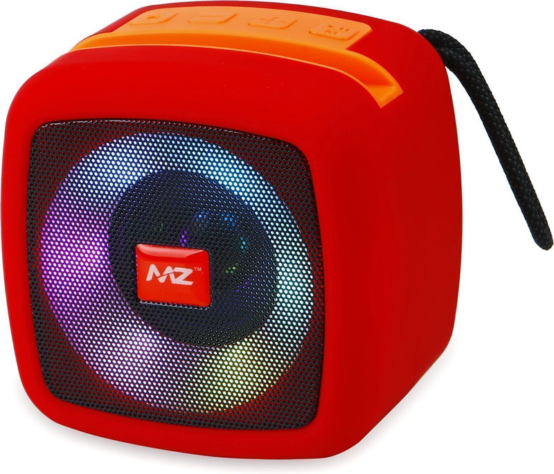 MZ M13VP (PORTABLE BLUETOOTH SPEAKER) Dynamic Thunder Sound Built in Disco Light 5 W Bluetooth Soundbar(Red, Stereo Channel)