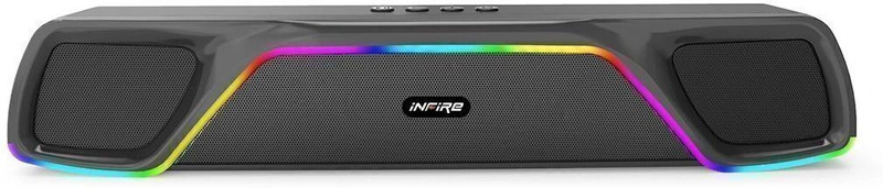 iNFiRe FireBar 24 | 24 W Bluetooth RGB Soundbar | Upto 8 Hours Playtime, 24 W Bluetooth Soundbar(Black, Mono Channel)