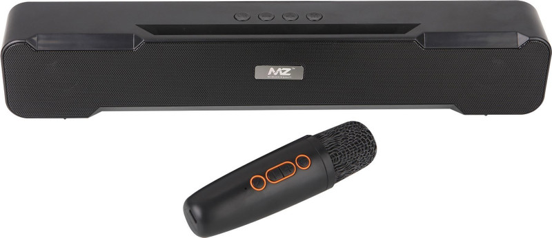 MZ M51 (PORTABLE HOME T.V. SOUNDBAR) Dynamic Sound & High Bass with MIC, 2400mAh 10 W Bluetooth Soundbar(Black, Stereo Channel)