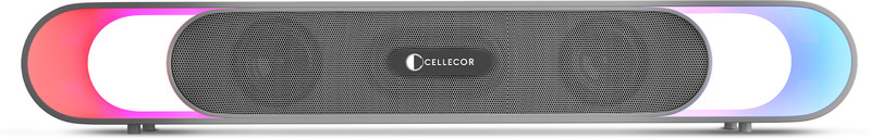 Cellecor BEATZ 20W Bluetooth Soundbar with 3D Sound | 10 Hour Playtime | 5.3V 20 W Bluetooth Soundbar(Grey, 2.0 Channel)