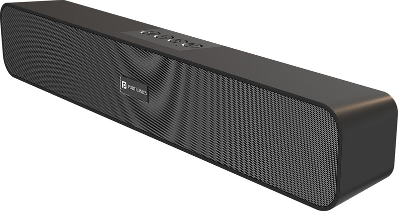 Portronics Decibel 24 10W Bluetooth Soundbar Speaker With In Built Mic, HD Sound,BT5.3v 10 W Bluetooth Speaker(Black, Stereo Channel)