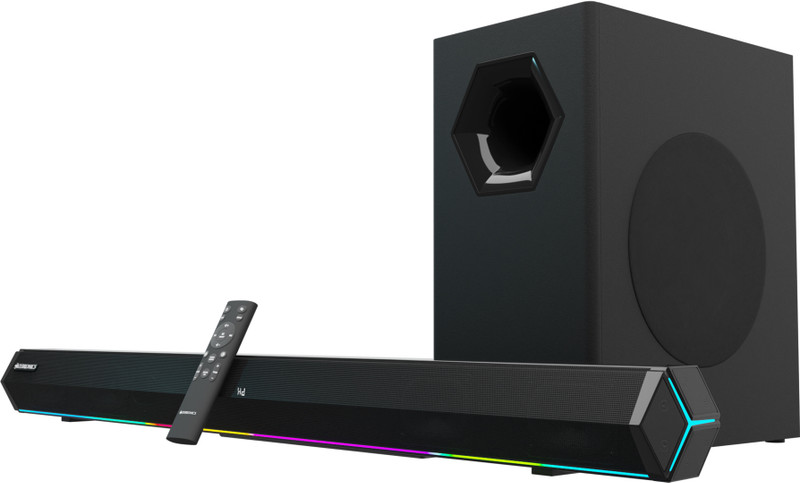 ZEBRONICS Juke Bar 6100 DWS PRO with Multi Connectivity HDMI (ARC),USB,LED Display 240 W Bluetooth Soundbar(Black, 2.1 Channel)