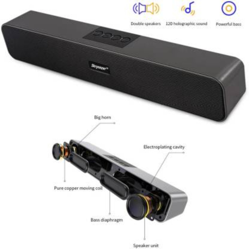 Clairbell Soundboard Wireless Bluetooth Speaker bar 48 W Bluetooth Soundbar(Multicolor, 4.1 Channel)