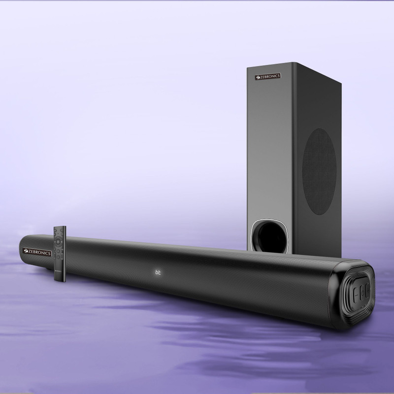 ZEBRONICS Juke Bar 4000 120 W Bluetooth Soundbar(Black, 2.1 Channel)