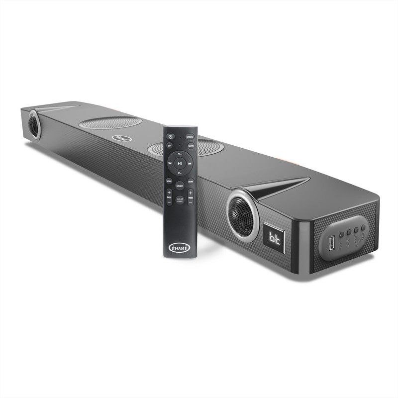 Iwai Thunder SBVB2000 with 2 Inbuilt Subwoofers, 4 EQ modes, HDMI(ARC) 200 W Bluetooth Soundbar(Black, 2.2 Channel)