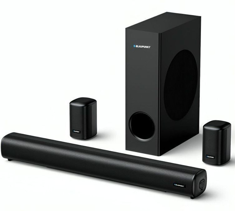 Blaupunkt SBW NEWYORK 550 I True 5.1 CH Real Sound I Bluetooth Room Home Theater Nights 350 W Bluetooth Soundbar(Black, 5.1 Channel)
