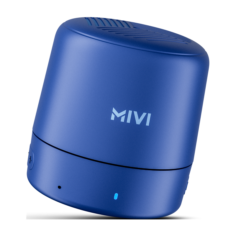 Mivi Play 12HRS Playback, Bass Boosted,TWS Feature, IPX4 5 W Portable Bluetooth Speaker(Blue, Mono Channel)