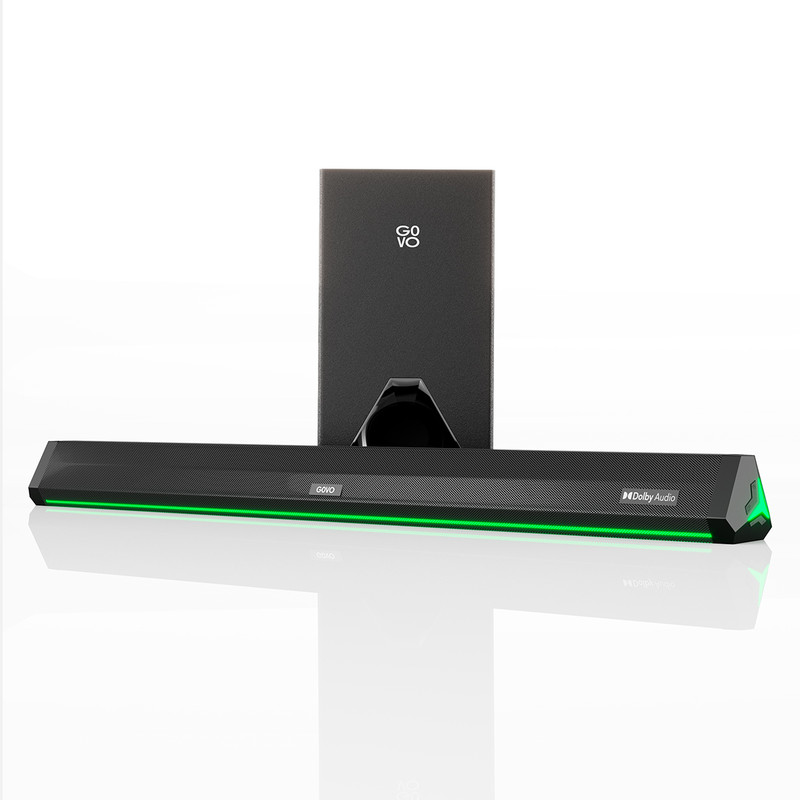 GOVO GOSURROUND 910 Dolby Digital 240 W Bluetooth Soundbar(Platinum Black, 2.1 Channel)