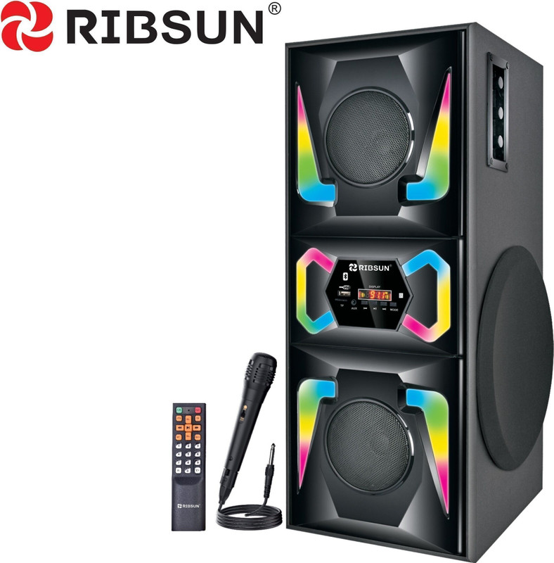 RIBSUN Divine bluetooth tower speaker-Party Speaker-home theatre-Sound box 120 W Bluetooth Tower Speaker(Dark Black, 2.1 Channel)