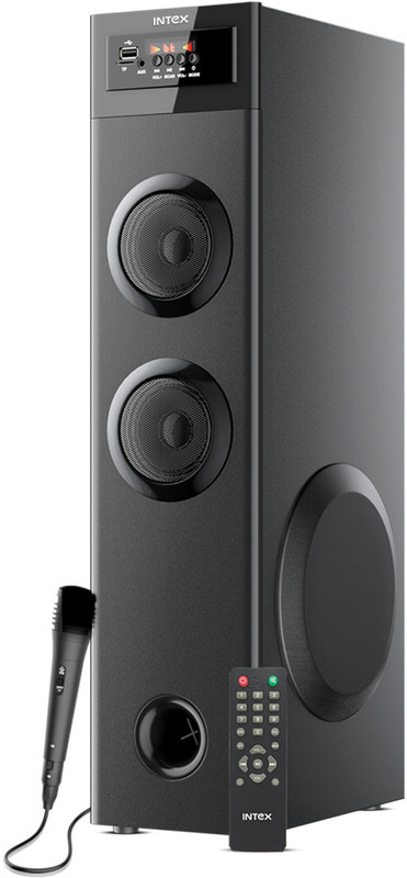 Intex MM SPEAKER THUNDER 700 (S) 70 W Bluetooth Tower Speaker(Black, 2.1 Channel)