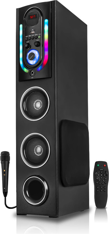 ROCK MORE RM-2107 55 W Bluetooth Tower Speaker(Black, 2.1 Channel)