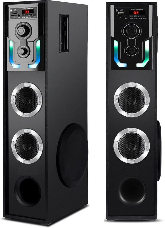 RZG Bt music system home theater 90 W Bluetooth Tower Speaker(Black, 3 Channel)