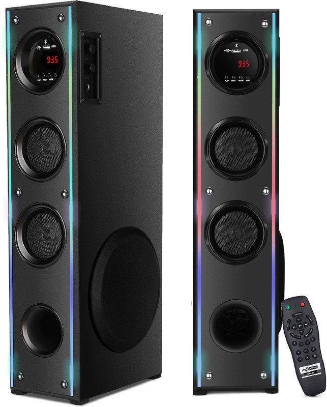 RZG Daimond Ts-04 High Bass 120 W Bluetooth Tower Speaker(Black, Stereo Channel)