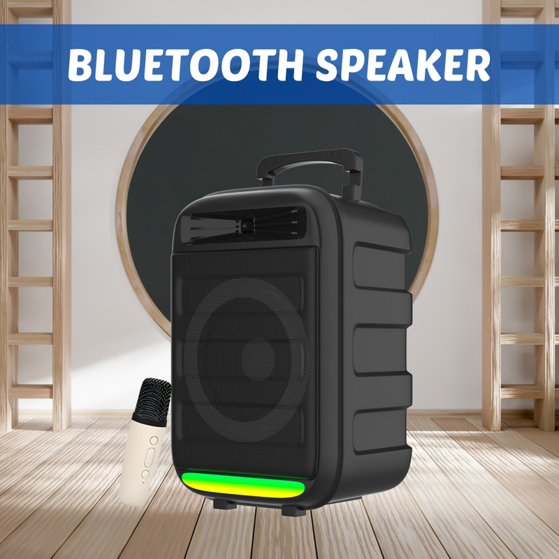 FRONY Monster (WIRELESS TOWER SPEAKER) Dynamic Thunder Sound With Karaoke MicK341 35 W Bluetooth Tower Speaker(Black, 4.1 Channel)