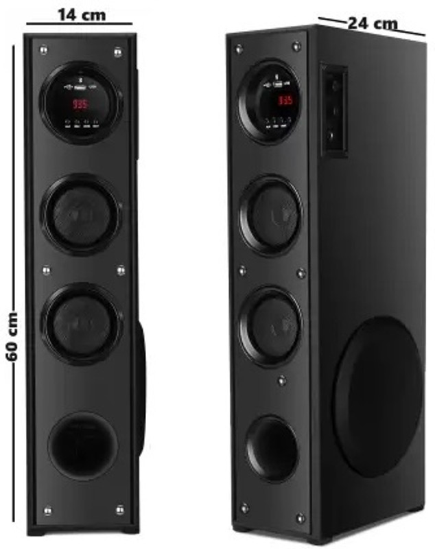 ultiads KM-0I Wireless Bluetooth Speaker With USB /FM 100 W Bluetooth Tower Speaker(Black, 3 Channel)