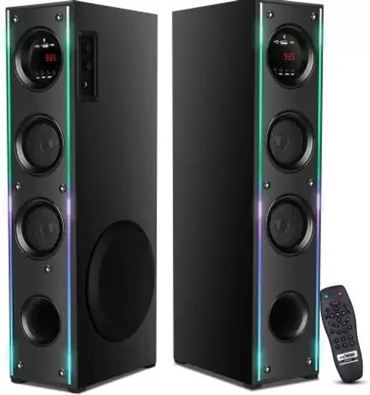 Yoment TU-8 Premium bass Multimedia speaker 100 W Bluetooth Tower Speaker(Black, 4.1 Channel)