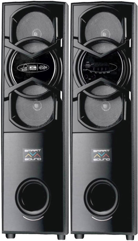R MARUTI High-Power 8'' Subwoofer & Multiple Inputs 200 W Bluetooth Tower Speaker(Black, 4.2 Channel)