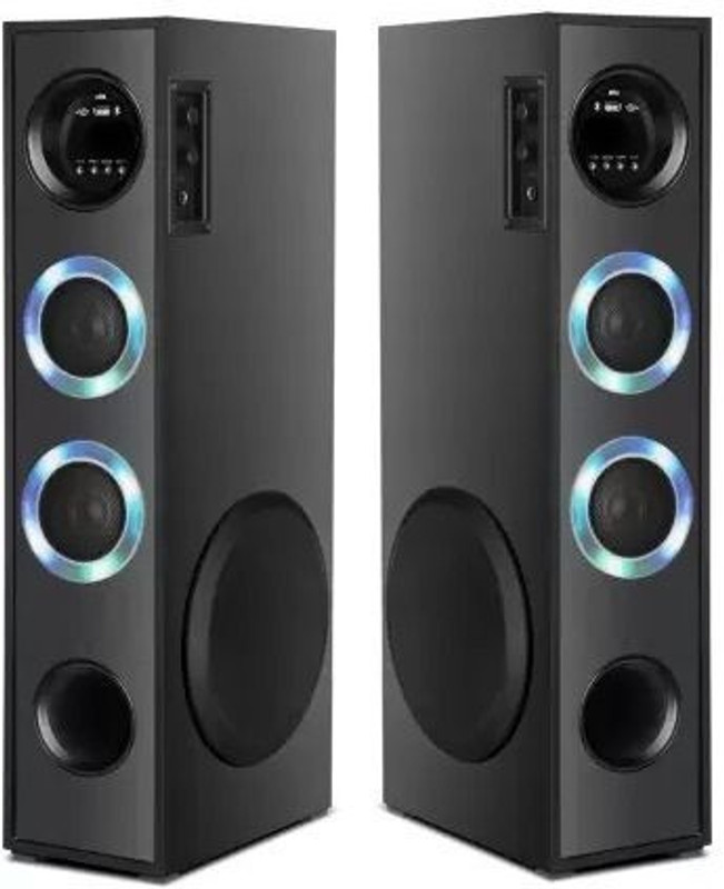 ultiads FJ-7H Speaker With Mic Super Bass Bluetooth With usb/fm/tf card 90 W Bluetooth Tower Speaker(Black, 4.1 Channel)