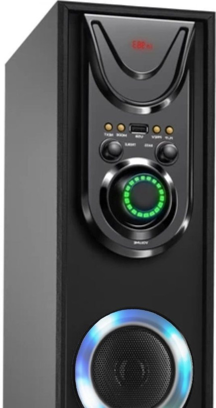 RZG F100 Music System Home theater 120 W Bluetooth Tower Speaker(Black, Stereo Channel)
