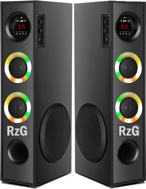 RZG Dj 2.0 Ravan 120 W Bluetooth Tower Speaker(Black, 2.1 Channel)