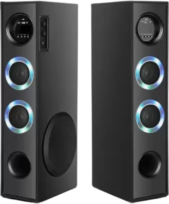Yoment TU-8 Premium bass Multimedia speaker 100 W Bluetooth Tower Speaker(Black, 4.1 Channel)