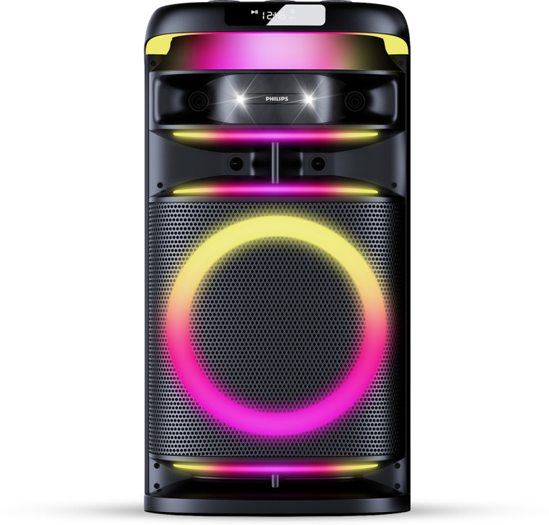 PHILIPS TAX5004/94,2 Mics 500 W Bluetooth Party Speaker(Black, Stereo Channel)
