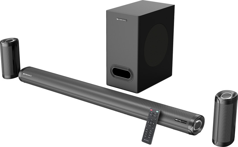 ZEBRONICS Juke Bar 9700 Pro 525W 5.1CH Dolby Atmos Soundbar LED Wall Mountable 525 W Bluetooth Soundbar(Black, 5.1 Channel)