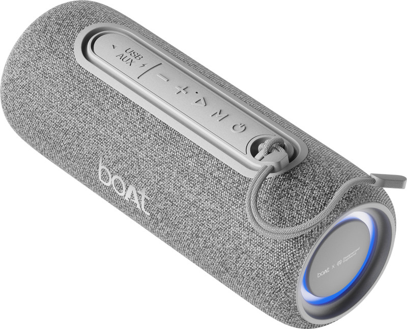 boAt Stone 350 Pro Plus Speaker,8H Battery,TWS Mode,Voice Assistant,With Mic,IPX5 16 W Bluetooth Speaker(Titanium Grey, Mono Channel)