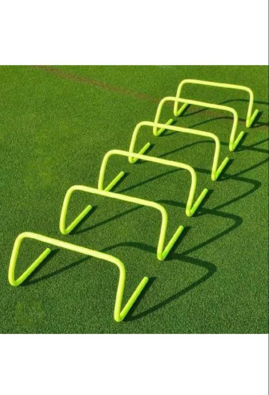 Team F S Sports 6-Inch Speed Hurdles-Agility Hurdles Plastic Speed Hurdles(For Children, Adults Pack of 6)