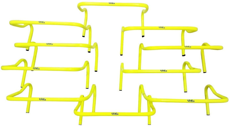 wWAR Hurdles for Field Training and Speed Coordination 6" (Pack of 5) PVC Speed Hurdles(For Adults, Children Pack of 5 SPEED HURDLES)
