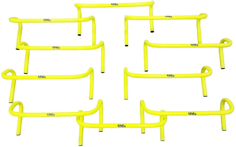 YMD 12 Pcs 9" Speed Training Agility Hurdles for Athletes Training Hurdles Plastic Speed Hurdles(For Adults, Children Pack of 12)