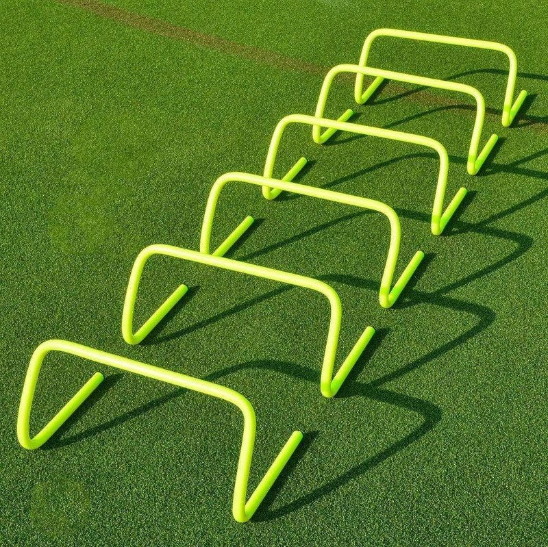 Rexzen Strong PVC Tube Agility Hurdles for Training and Speed 6-inches Green-Pack of 6 PVC Speed Hurdles(For Adults, Children Pack of 6)