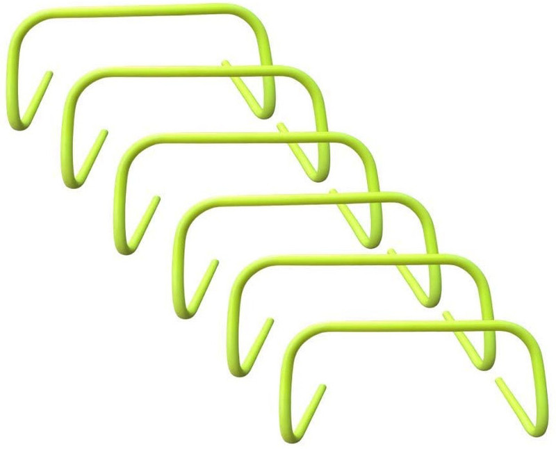 FIT SQUAD Agility Hurdles for Kids Field and Gym Training and Speed Hurdles, 9-inches PVC Speed Hurdles(For Adults, Children Pack of 6)